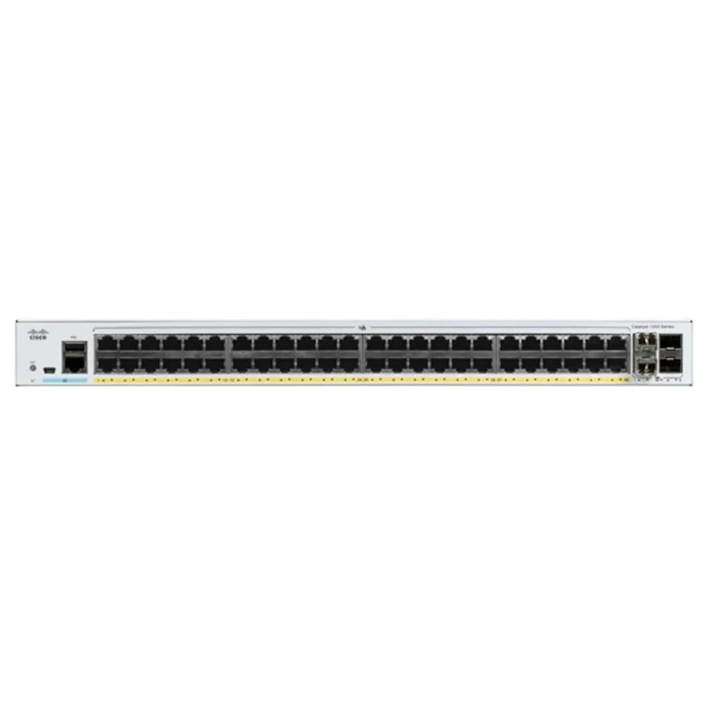 Коммутатор CISCO Catalyst 1000 48x 10/100/1000 Ethernet RJ-45 ports, 4x 10Gb SFP+ uplinks, C1000-48T-4X-L