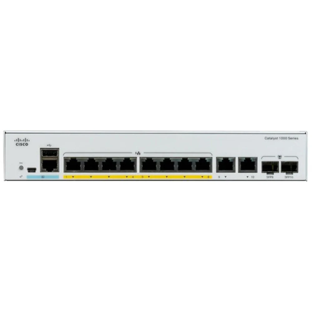 Catalyst 1000 8port GE, Full POE, 2x1G SFP