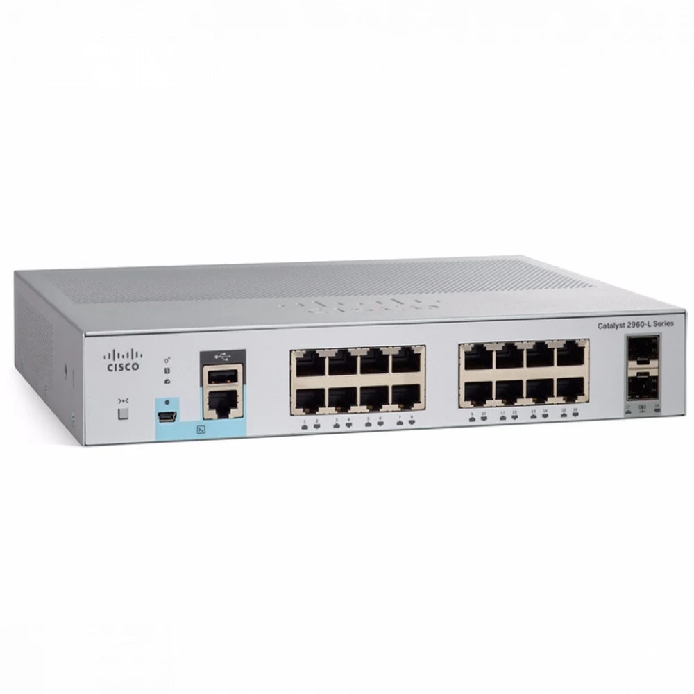 WS-C2960L-16PS-LL Коммутатор Catalyst 2960L 16 port GigE with PoE, 2 x 1G SFP, LAN Lite