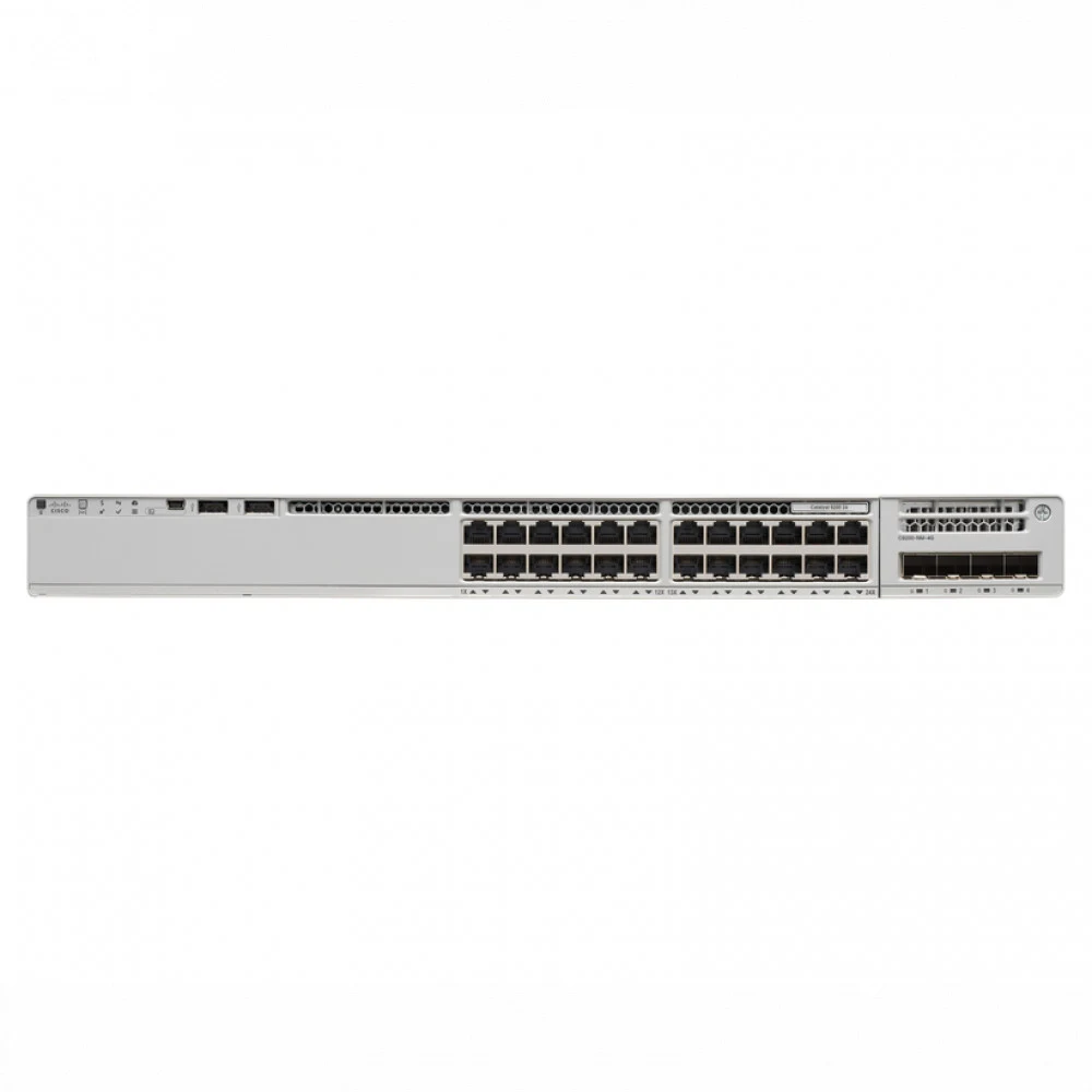 Коммутатор CISCO Catalyst 9200 24-port 1Gb RJ-45 Data Switch, Modular uplink option, PS 1x125W (up to 2), DNA Network Advantage, C9200-24T-A
