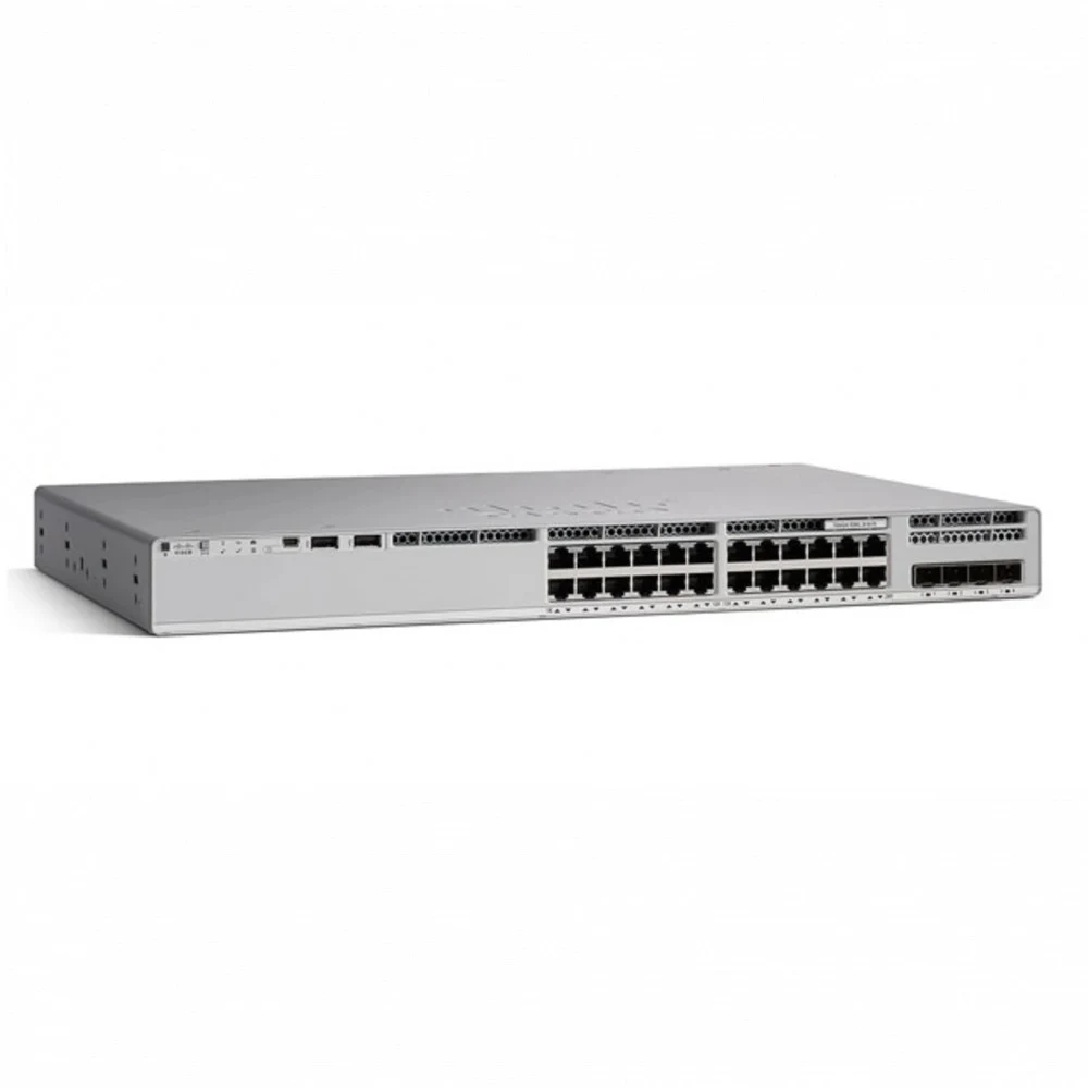 Коммутатор CISCO Catalyst 9200 24-port full PoE+, Modular uplink option, PS 1x600W, Network Advantage, PoE 370/740W , C9200-24P-A
