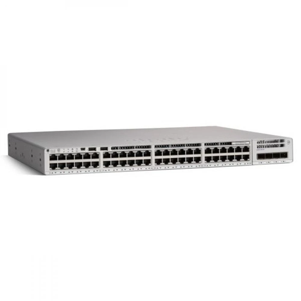 Коммутатор CISCO Catalyst 9200 48-port full PoE+, Modular uplink option, PS 1x1kW, Network Advantage, PoE+ 740/1440W, C9200-48P-A