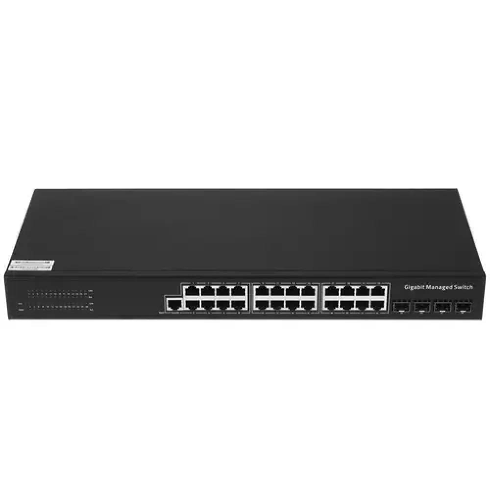 Коммутатор CUDY GS2024S2 24-Port Layer 2 Managed Gigabit Switch with 4 Gigabit SFP Slots 24-Port Layer 2 Managed 10/100/1000M Switch, 24 Gigabit Ethernet ports + 4 Gigabit SFP ports + 1 management p