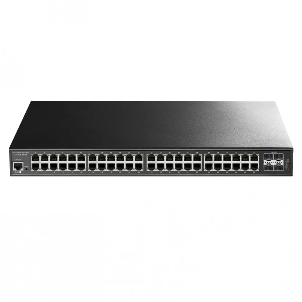Коммутатор гигабитный 48-портовый CUDY GS2048PS4-720W &lt 48-Port Layer 2 Managed Gigabit PoE++ Switch with 4 10G SFP ports 720W&gt