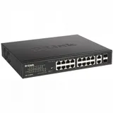 D-Link DES-1018MPV2/A1A, L2 Unmanaged Switch with 16 10/100Base-TX ports and 2 100/1000Base-T/SFP combo-ports (16 PoE ports 802.3af/at (30 W), PoE Budget 247 W).16K Mac address, Auto-sensing, 802.3x