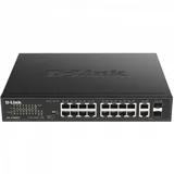 D-Link DES-1018MPV2/A1A, L2 Unmanaged Switch with 16 10/100Base-TX ports and 2 100/1000Base-T/SFP combo-ports (16 PoE ports 802.3af/at (30 W), PoE Budget 247 W).16K Mac address, Auto-sensing, 802.3x