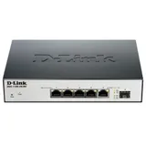 DGS-1100-06/ME/A1B коммутатор 5 10/100/1000BASE-T PORTS Коммутационная матрица - 12 Гбит/с Метод коммутации - Store-and-forward Цвет - Чёрно-Серый Тип упаковки - Картонная коробка Интерфейс - 5 порт