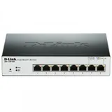 D-Link DGS-1100-08PLV2/A1A, L2 Smart Switch with 8 10/100/1000Base-T ports (8 PoE ports 802.3af/802.3at (30 W), PoE Budget 64 W).8K Mac address, 802.3x Flow Control, Port Trunking, Port Mirroring, I