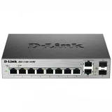Коммутатор D-Link Настраиваемый коммутатор 2 уровня с 8 портами 10/100/1000Base-T и 2 комбо-портами 100/1000Base-T/SFP