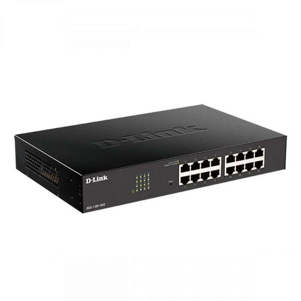 Коммутатор D-Link DGS-1100-16V2/A (L2) 16x1Гбит/с управляемый