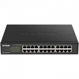 Коммутатор, D-Link, DGS-1100-24PV2/A3A, Настраиваемый L2, 24 порта 10/100/1000Base-T (12 портов РоЕ 802.3af/at, PoE-бюджет 100 Вт), Стоечный
