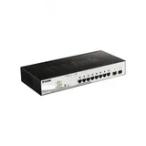 Коммутатор D-Link DGS-1210-08P/G3A Настраиваемый L2 коммутатор с 8 портами 10/100/1000Base-T и 2 портами 1000Base-X SFP (8 портов PoE 802.3af/at, PoE-бюджет 65 Вт)
