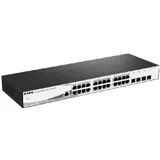 D-Link DGS-1210-28/ME/A2B, L2 Managed Switch with 24 10/100/1000Base-T ports and 4 1000Base-X SFP ports. 16K Mac address, 802.3x Flow Control, 4K of 802.1Q VLAN, 802.1p Priority Queues, Traffic Segm