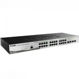 Коммутатор, D-Link, DGS-1210-28/ME/B2A, 19-дюймовый стоечный, 24 порта 10/100/1000M RJ45 + 4 порта 100/1000М/SFP, Управляемый (L2), Корпус металл, 1U