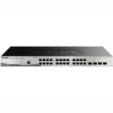 Коммутатор, D-Link, DGS-1210-28/ME/B2A, 19-дюймовый стоечный, 24 порта 10/100/1000M RJ45 + 4 порта 100/1000М/SFP, Управляемый (L2), Корпус металл, 1U