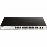 D-Link DGS-1210-28MP/F3A Настраиваемый L2 коммутатор с 24 портами 10/100/1000Base-T и 4 комбо-портами 100/1000Base-T/SFP (24 порта PoE 802.3af/at, PoE-бюджет 193 Вт)