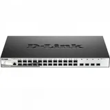 D-Link DGS-1210-28XS/ME 24 портами 100/1000Base-X SFP и 4 портами 10GBase-X SFP+