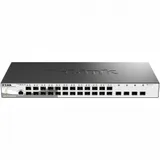 Коммутатор, D-Link, DGS-1210-28XS/ME/B2A, Управляемый L2 коммутатор с 24 портами 100/1000Base-X SFP и 4 портами 10GBase-X SFP+