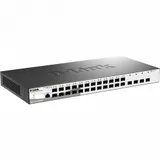 Коммутатор, D-Link, DGS-1210-28XS/ME/B2A, Управляемый L2 коммутатор с 24 портами 100/1000Base-X SFP и 4 портами 10GBase-X SFP+