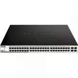 D-Link DGS-1210-52MPP/E2A PROJ Настраиваемый коммутатор WebSmart с 48 портами 10/100/1000Base-T и 4 портами 1000Base-X SFP (порты 1-48 с поддержкой PoE 802.3af/802.3at (30 Вт), PoE-бюджет 740 Вт)