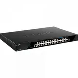 D-Link DGS-1520-28MP/A1A Управляемый L3 стекируемый коммутатор с 20 портами 10/100/1000Base-T, 4 портами 100/1000/2.5GBase-T, 2 портами 10GBase-T и 2 портами 10GBase-X SFP+