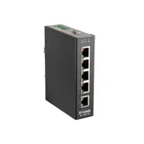 D-Link DIS-100E-5W/A1A Промышленный неуправляемый коммутатор с 5 портами 10/100Base-TX, функцией энергосбережения и поддержкой QoS