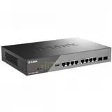 Сетевой коммутатор/ Smart L2 Surveillance Switch 8х1000Base-T PoE, 2x1000Base-X SFP, PoE Budget 130W, Long-range PoE up to 250m