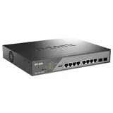 Сетевой коммутатор/ Smart L2 Surveillance Switch 8х1000Base-T PoE 802.3bt 90W, 2x1000Base-X SFP, PoE Budget 242W, Long-range PoE up to 250m