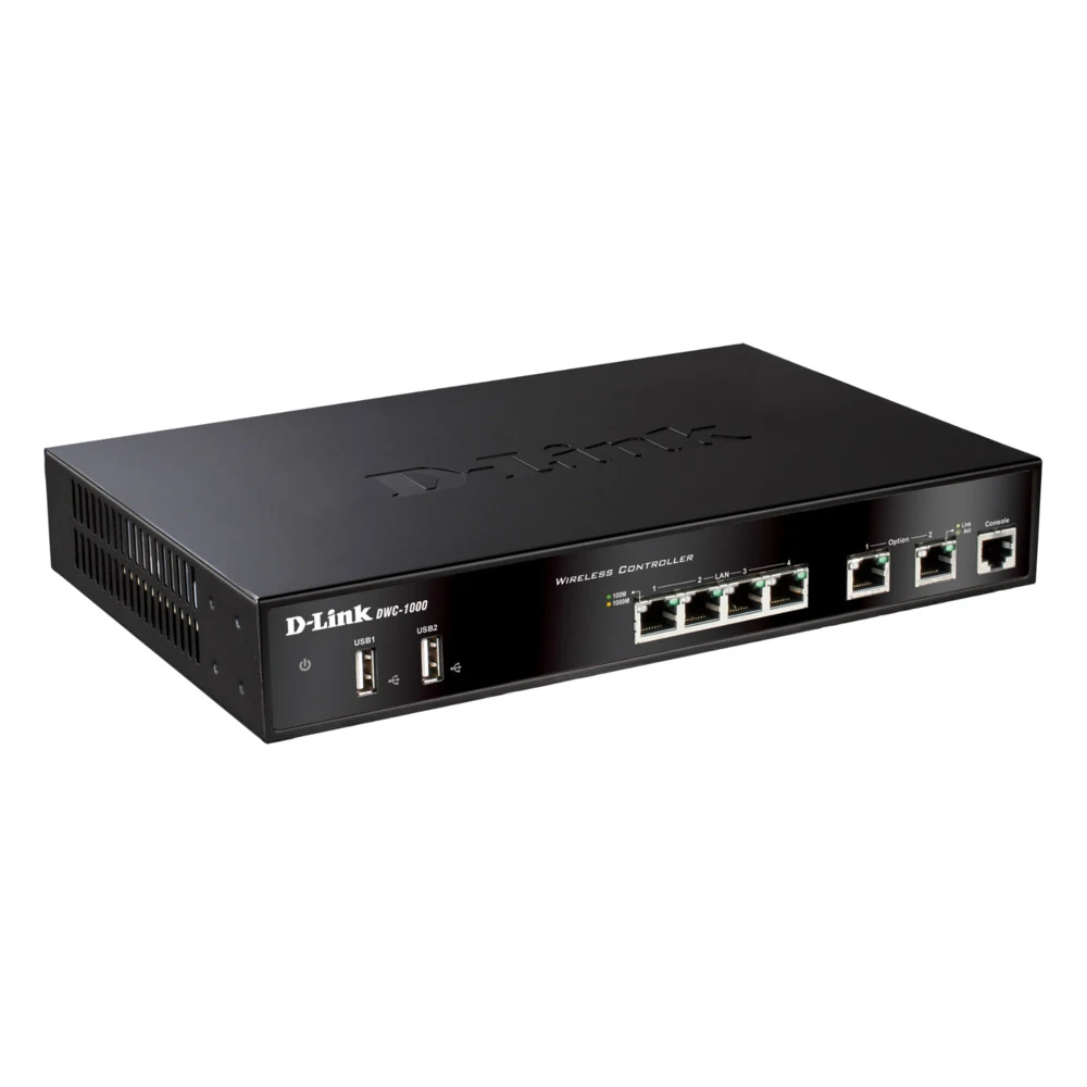 Коммутатор D-Link Switch with 2 10/100/1000 BASE-T Gigabit Ethernet Option Ports, 4 10/100/1000 BASE-T Gigabit Ethernet LAN Ports, 2 USB 2.0 Ports, 1 RJ-45 External Console port