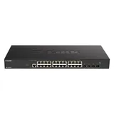 D-Link DXS-1210-28T/A1A, L2+ Smart Switch with 24 10GBase-T ports and 4 25GBase-X SFP28 ports.32K MAC address, 680Gbps switching capacity, 802.3x Flow Control, 802.3ad Link Aggregation, 4K of 802.