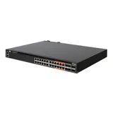 4610-30P-O-AC-F Edge-corE AS4610-30P, 24-Port GE RJ45 port PoE+, last 8 ports Ultra-PoE, 960W PoE Bugdet, 4x10G SFP+, 2 port 20G QSFP+ for stacking, Broadcom Helix 4, Dual-core ARM Cortex A9 1GHz, d