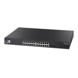 ECS4620-28T Edge-corE 24 x GE + 2 x 10G SFP+ ports + 1 x expansion slot (for dual 10G SFP+ ports) L3 Stackable Switch, w/ 1 x RJ45 console port, 1 x USB type A storage port, RPU connector, fan-less