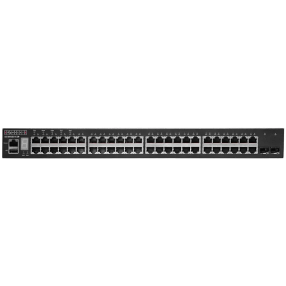 Коммутатор Edge-corE 48 x GE + 2 x 10G SFP+ ports + 1 x expansion slot (for dual 10G SFP+ ports) L3 Stackable Switch, w/ 1 x RJ45 console port, 1 x USB type A storage port, RPU connector, Stack up t