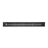 48 x GE + 2 x 10G SFP+ ports + 1 x expansion slot (for dual 10G SFP+ ports) L3 Stackable Switch, w/ 1 x RJ45 console port, 1 x USB type A storage port, RPU connector, Stack up to 4 units Edge-corE E