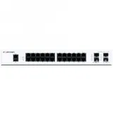 FortiSwitch-124F is a performance/price competitive switch with 24x GE port + 4x SFP+ port + 1x RJ45 console. Fanless design.