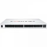 FortiSwitch-148F-FPOE is a performance/price competitive L2+ management switch with 48x GE port + 4x SFP+ port + 1x RJ45 console. Port 1- 48 are POE ports with automatic Max 740W POE output limit (4