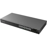 Коммутатор, Grandstream, GWN7802, Управляемый L2+, 16x GbE RJ45, 4x SFP, стоечный