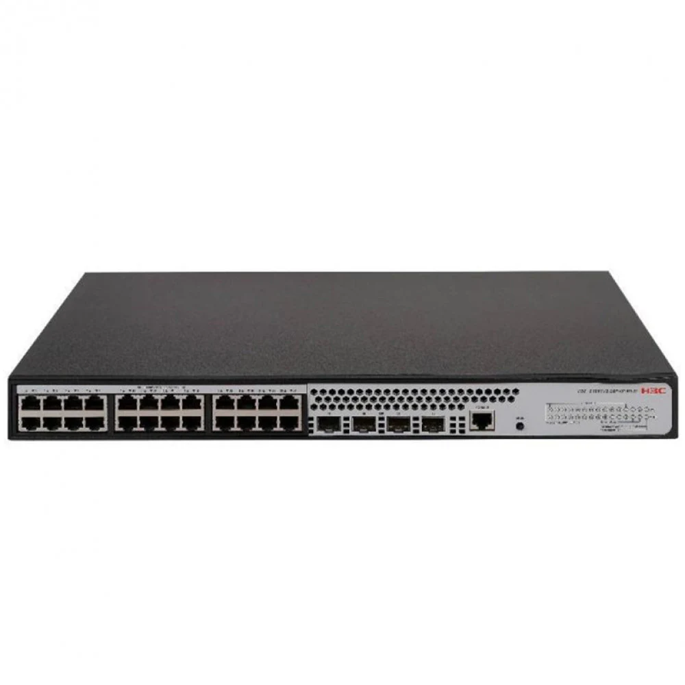 Коммутатор, H3C, LS-1850V2-28P-EI-GL, Управляемый L2, 24 порта 10/100/1000M , 4 порта 1000M SFP, AC 100~240 В, -5°C ~ +50°C, стоечный