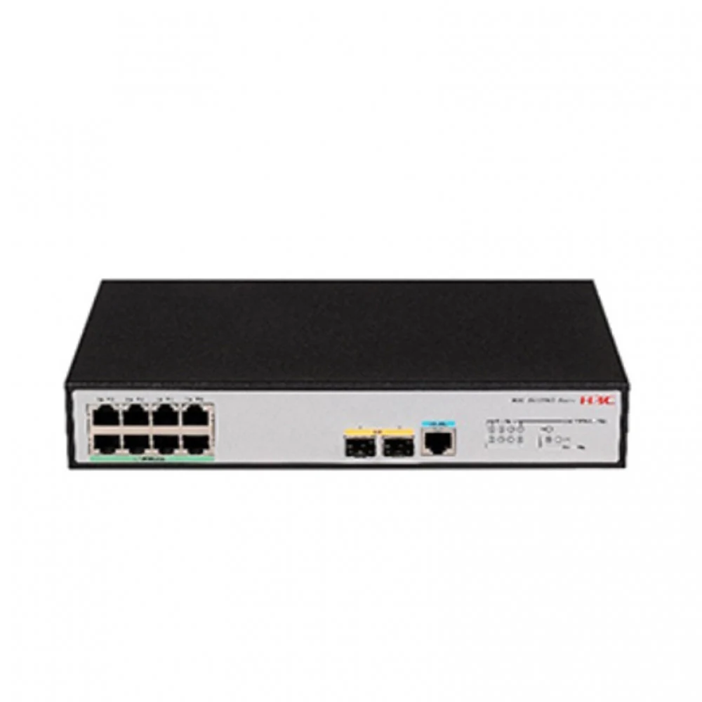 Коммутатор, H3C, LS5120V3-10P-PWR-LI-GL Switch, Управляемый L3, 8 портов 10/100/1000M, 2 порта 1000M SFP, AC 100~240 В, -5°C ~ +50°C, стоечный,(125 Вт РоЕ)