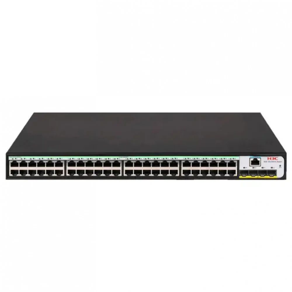 Коммутатор, H3C, LS5120V3-52P-LI-GL Switch, Управляемый L3, 48 портов 10/100/1000M, 4 порта 1000M SFP, AC 100~240 В, -5°C ~ +50°C, стоечный