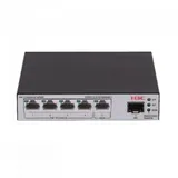 H3C S1600V2-6P-HPWR L2 Ethernet Switch with 5*10/100/1000BASE-T Ports (4 PoE+ Ports Included) and 1*100M/1G SFP Port, (AC)