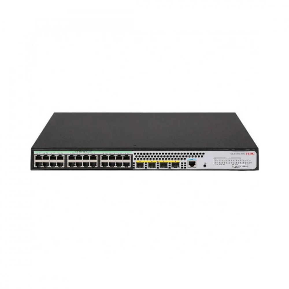 H3C S1850V2-28X L2 Ethernet Switch with 24*10/100/1000BASE-T Ports and 4*1G/10G BASE-X SFP Plus Ports,(AC)