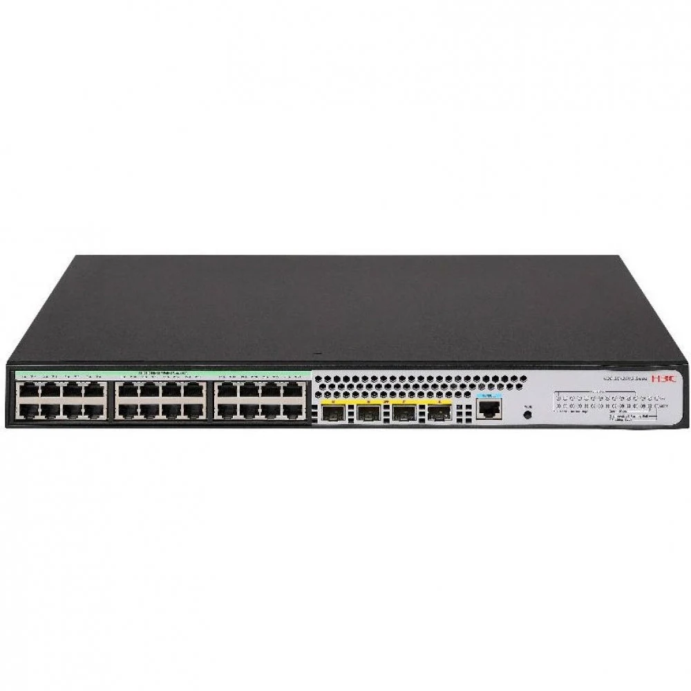 Коммутатор, H3C, LS-1850V2-28X-GL, Управляемый L2, 24 порта 10/100/1000M , 4 порта 1000M SFP+, AC 100~240 В, -10°C ~ +55°C