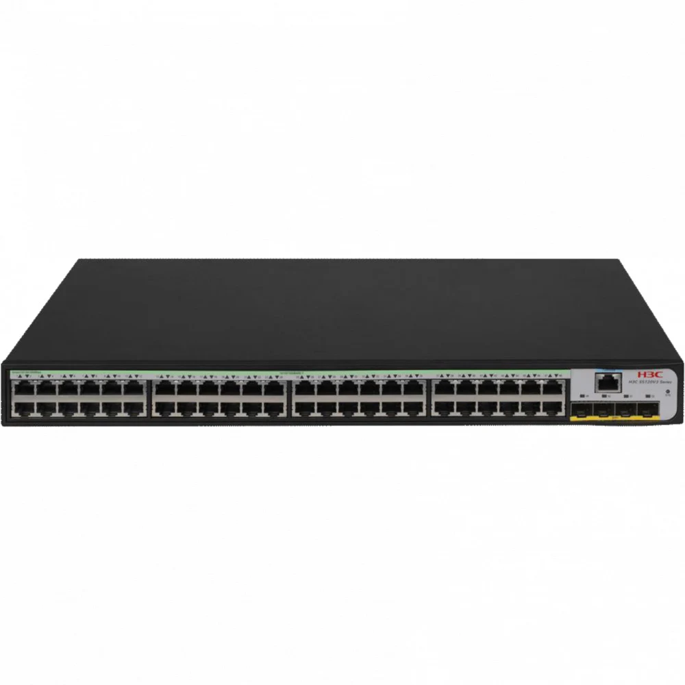 Коммутатор, H3C, LS5120V3-52S-LI-GL Switch, Управляемый L3, 48 портов 10/100/1000M, 4 порта SFP+ 10G, AC 100~240 В, -5°C ~ +50°C, стоечный (LS-5120V3-52S-LI-GL Switch)