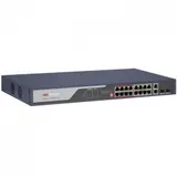 Switch 16+2 port 10/100M Hikvision DS-3E0318P-E(C), 2xGb Uplink, 2xSFP, PoE 230W, desk/rack