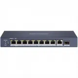 Неуправляемый, 6 RJ45 1000M PoE с грозозащитой 6кВ 1 RJ45 1000M Ethernet ,2 1000M порт поддерживает HiPoE 60Вт,1 1000М SFP порта бюджет PoE 110Вт поддержка режима передачи до 300м,таблица MAC адресо