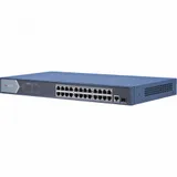 Неуправляемый, 24 RJ45 1000M PoE с грозозащитой 6кВ,1 Uplink порт 1000М Ethernet 1 1000М SFP uplink порта 802.3af/at, бюджет PoE 370Вт таблица MAC адресов на 8000 записей пропускная способность 52Гб