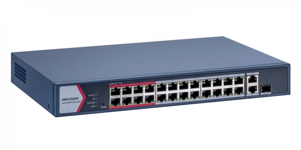PoE Сетевой коммутатор | Интерфейс: PoE 24×RJ45 10/100Мбит/с / Uplink 1×RJ45 1Гбит/с / Uplink Combo 1×RJ45 1Гбит/с + 1×SFP 1Гбит/с | PoE Стандарт: IEEE 802.3af / IEEE 802.3at | Скорость коммутации:
