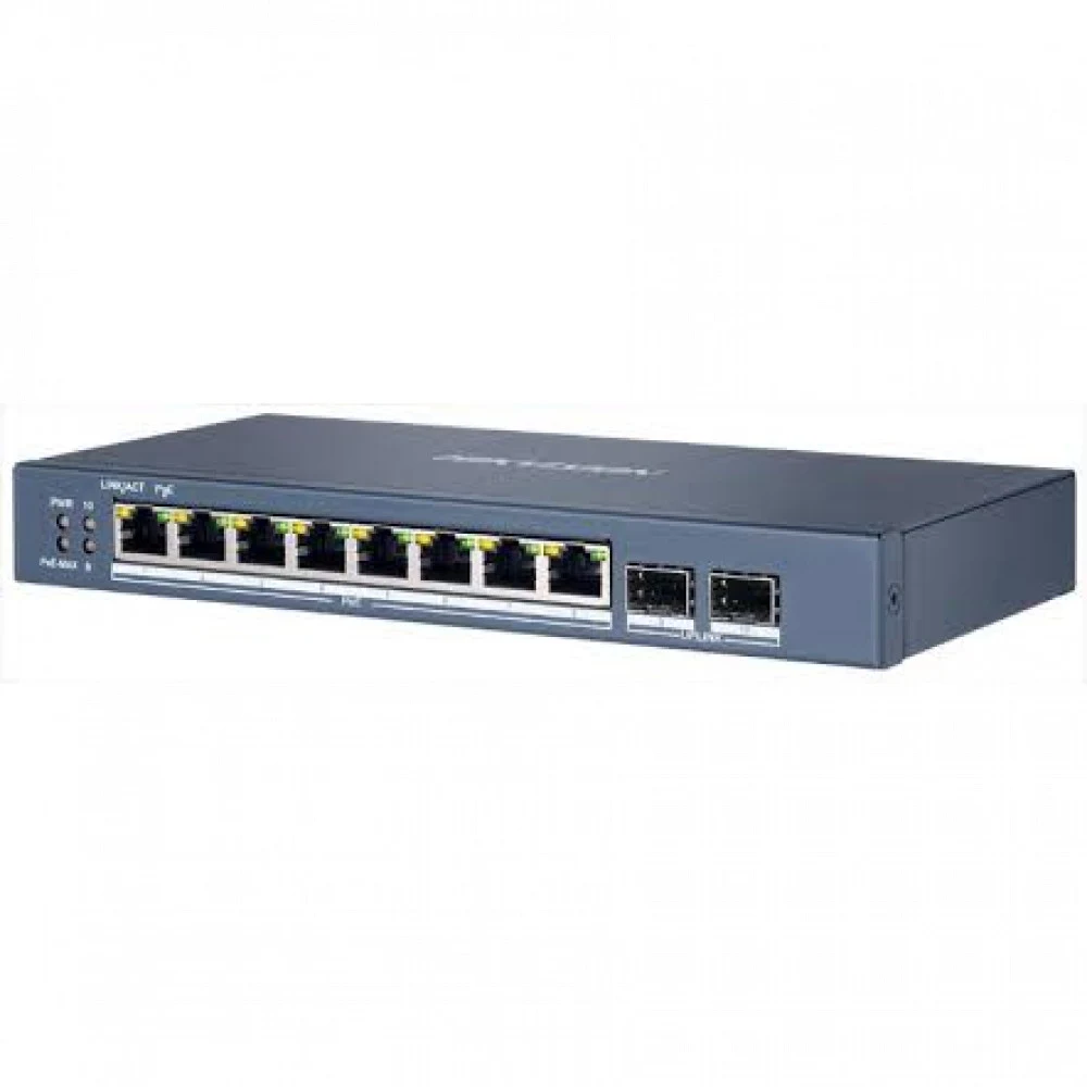 PoE Сетевой коммутатор | Интерфейс: PoE 8×RJ45 1Гбит/с / Uplink 2×SFP 1Гбит/с | PoE Стандарт: IEEE 802.3af / IEEE 802.3at | Скорость коммутации: 20 Гбит/с | Скорость передачи пакетов: 14.88Мбит/с |
