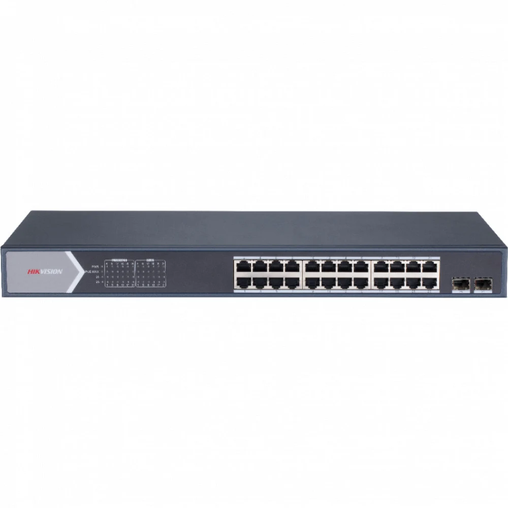 PoE Сетевой коммутатор | Интерфейс: PoE 24×RJ45 1Гбит/с / Uplink 2×SFP 1Гбит/с | PoE Стандарт: IEEE 802.3af / IEEE 802.3at | Скорость коммутации: 56 Гбит/с | Скорость передачи пакетов: 41.66Мбит/с |